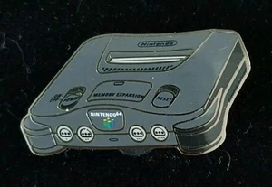 Nintendo 64 Console CUSTOM ENAMEL PIN Grey 90s Video Game Retro Gaming - Picture 1 of 3