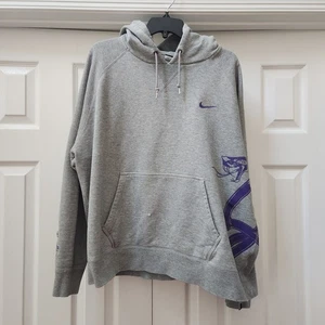 Nike Kobe Bryant Hoodie BLACK MAMBA Gray Pullover XXL Purple Snake Viper HOLE - Picture 1 of 14