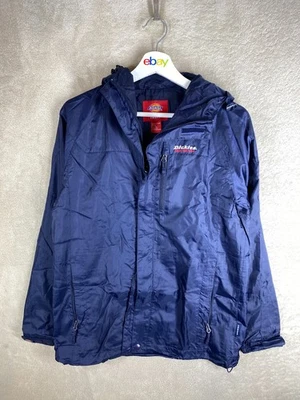 Dickies Casual Windbreaker Jackets Size S Mens Navy Logo Long Sleeve - image 1 of 4