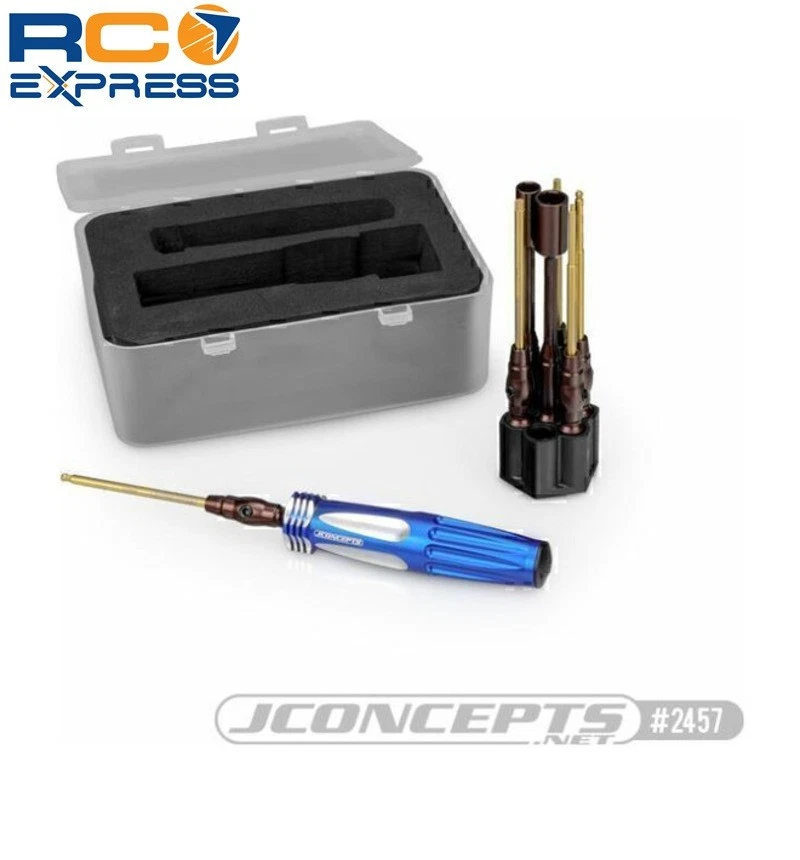 JConcepts 1/4 Hex Driver Wrench Set W/ Storage Base - 7pc JCO2457 - Image 1 of 1