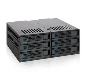 ICY DOCK MB326SP-B | 6 Bay 2.5” SATA HDD / SSD Cage In 1 X 5.25 Bay - Picture 1 of 10