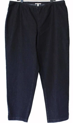 Pantalones ajustados cintura alta EILEEN FISHER DENIM AZUL SARGA DE ALGODÓN ORGÁNICO Talla XL 1X Foto 1 de 4