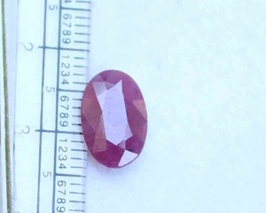 Natural Ruby Loose Gemstone 2.70 Ct Untreated 8*12 mm Oval Cut - Picture 1 of 10