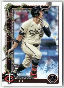 2025 Topps Holiday #H13c Brooks Lee Red Cookie Back - Picture 1 of 2