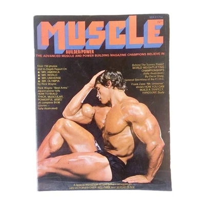 Muscle Builder & Power Arnold Schwarzenegger Magazine April/May 1971 12-10 - Image 1 of 4