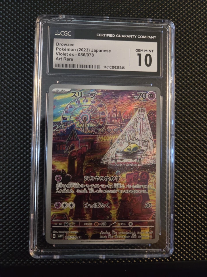 CGC 10 Drowzee 086/078 Sv1v: Violet Ex Holo (Japanese) - Image 1 of 1