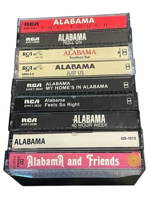Lot 9 Cassette Tapes Alabama Country Music  - Image 1 of 4