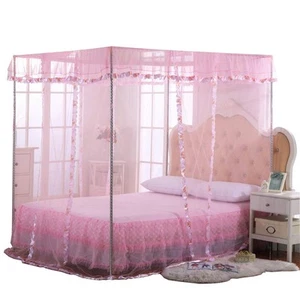 JQWUPUP Twin Canopy Bed Curtains - 4 Corner Canopy for Beds, Bed Canopy for G... - Picture 1 of 7