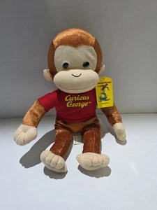 Curious George Plush Monkey Red Shirt 12” Stuffed Animal Soft Kellytoy NWT - Picture 1 of 4