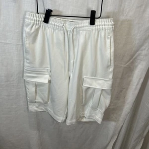 Forca NXT Casual Shorts White Drawstring Wais Basketball Short style Size L - Picture 1 of 9