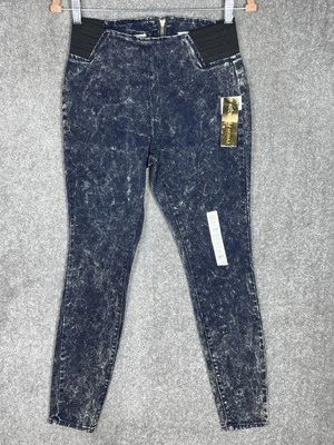 Nicki Minaj Barbz Fit 紧身牛仔裤女式青少年中号蓝色弹力新款 — 第 1/4 张图片