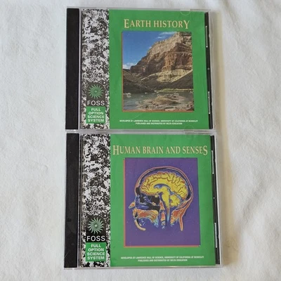 Earth History + Human Brain Senses CD FOSS Science System Education Windows MAC - Image 1 of 4