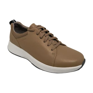 Womens Rockport Lace to Toe Golf Shoes - Dark Beige Leather, Size 7 M US [CJ4155 - Picture 1 of 8