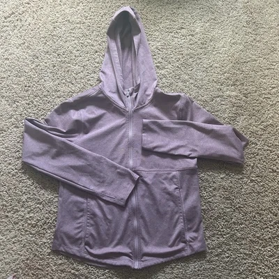 Chaqueta con Capucha Old Navy Active Go-Dry Girls XL 14-16 Malva Manga Larga Cremallera Completa Foto 1 de 4