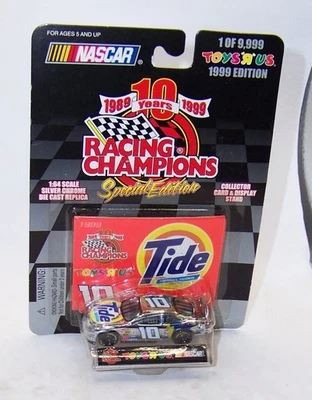 1:64 1999 RACING CHAMPIONS #10 TIDE FORD TAURUS RICKY RUDD TOYS R US CROMO MIP  Foto 1 de 2
