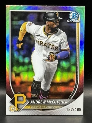 Refractor Andrew McCutchen 2025 Bowman cromado 162/499 #24 Pittsburgh Pirates Foto 1 de 3