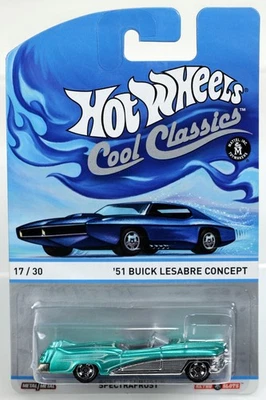 Tarjeta azul Hot Wheels 1951 Buick LeSabre Concept Cool Classics - Y9440 verde en caja original Foto 1 de 4