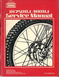 Yamaha Service Manual DT250D/E & DT400D/E - 4th printing 1981 - Picture 1 of 7