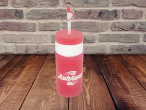 Ashland Tankstelle Kunststoff Sport Trinkflasche mit Strohhalm - Bild 1 von 1