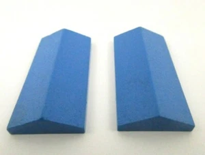 LEGO x2 Blue Slope 33 2x4 Double Réf 3299 - Picture 1 of 1