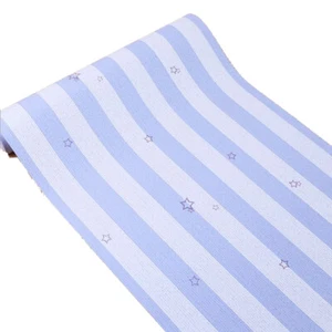 Blue Stripe Peel and Stick Self-Adhesive Contact Wallpaper Decor Simple style - Picture 1 of 6