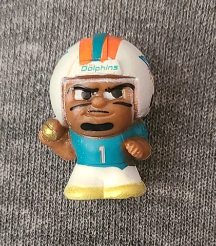 NFL TEENY MATES SERIES X GOLD 1" TUA TAGOVAILOA #1 MIAMI DOLPHINS NEW Cover