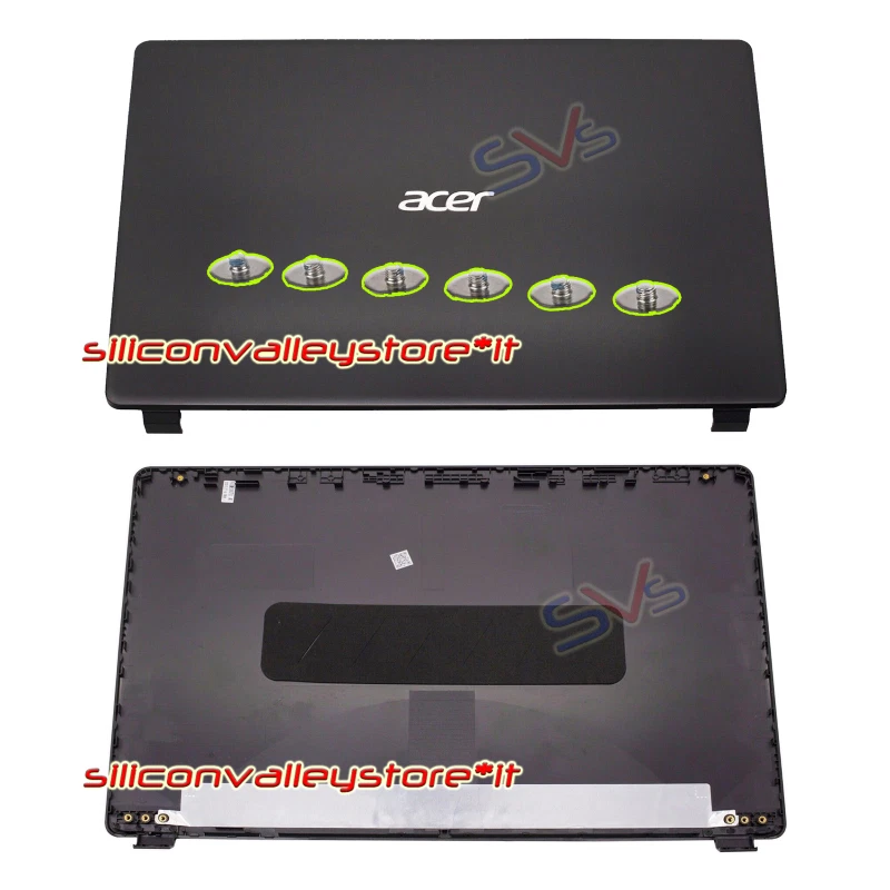 LCD Cover Black Acer Extensa 15 EX215-51-59D8 Housing Back Scocca Nera EX215