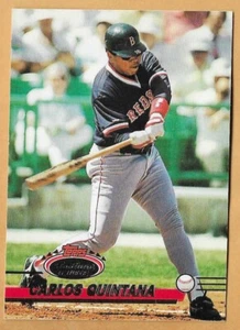 CARLOS QUINTANA BOSTON RED SOX #605 - TOPPS STADIUM CLUB CASI NUEVO-COMO NUEVO 1993 - Imagen 1 de 2