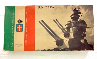 1/400 R.N.ZARA ModelCraft Genova modellino nave scatola di montaggio Vintage - Immagine 1 di 4