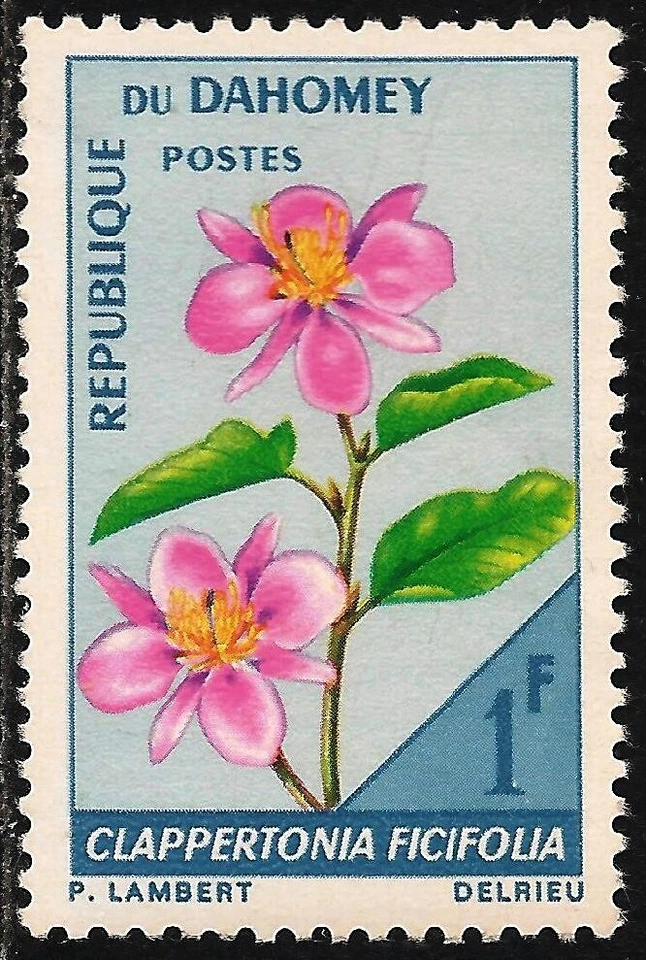 Dahomey #226 (A38) VF MNH - 1967 1fr Clappertonia Ficifolia Flower - Image 1 of 1
