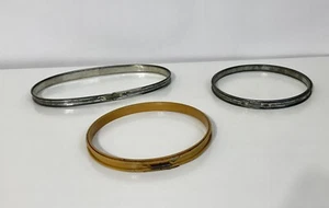 Lot 3 Metal Round Embroidery Hoop Spring Cork Lined Tension 6” Vintage 8.5” - Picture 1 of 12
