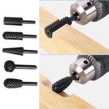 5 Pcs Rotary Tool Mini Drill Bit Set Wood Carving DIY Tools Kit For Wood Metal J