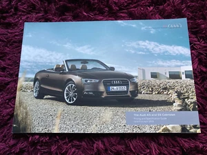 Audi A5 & S5 Cabriolet Brochure 2016, UK issue, dated April 2015 - Picture 1 of 3