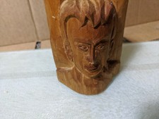 Wooden Hand Carved Face f165