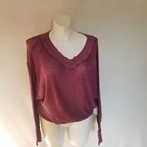 Free people Long Sleeve Knit Top  Size Large  - Picture 1 of 7