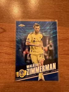 Topps Chrome Walker Zimmerman 2022 refractor de onda azul/199 EE. UU. USMNT copa de oro - Imagen 1 de 2
