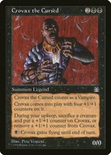 Crovax the Cursed Stronghold HEAVILY PLD Black Rare MAGIC MTG CARD ABUGames