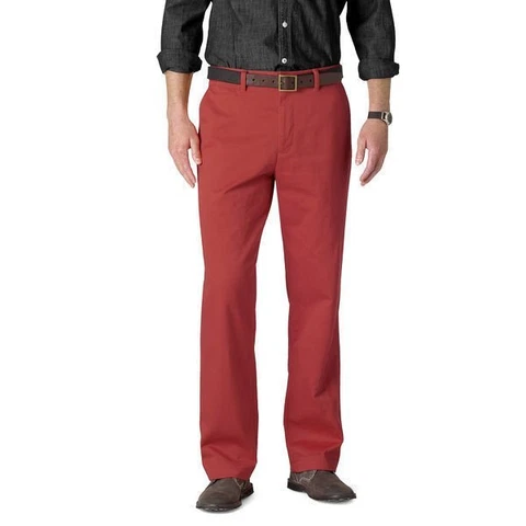 Dockers Game Day Classic Flat Front Khaki Pant Oklahoma Sooners Crimson Sz 33-36 Cover