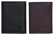 Nautica Men's Classic Sail Embossed Leather Trifold Wallet