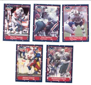 1991 SS Miami Dolphins Set DAN MARINO MARK CLAYTON JOHN OFFERDAHL RICHMOND WEBB - Bild 1 von 1