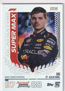 Topps F1 Turbo Attax 2024 Formula 1 No. 313 Max Verstappen Gladiatore Super Max - Picture 1 of 1
