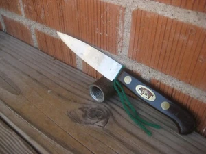 Cuchillo utilitario vintage de 4 1/2" de la década de 1930 * ROBESON - Red Pig * de pelar carbono EE. UU. - Imagen 1 de 12