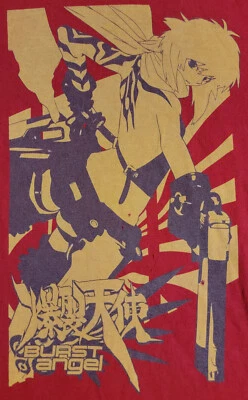 Camiseta Vintage 2003 Burst Angel Roja Manga Anime Funimation Gonza (Adulto Pequeña) Foto 1 de 3