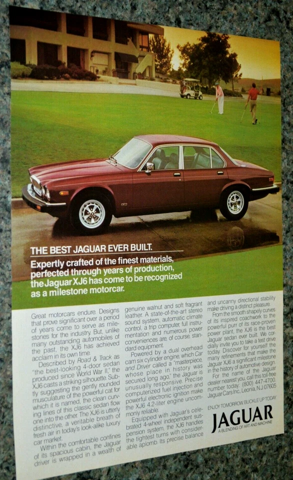 1985 JAGUAR XJ6 ORIGINAL ADVERTISEMENT AD PRINT 85 XJ-6 SERIES III 3 - Image 1 of 1