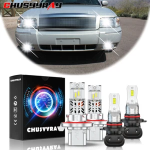 For Mercury Grand Marquis 2006-2011 LED Headlight Hi Lo Beam FogLight Bulb Combo - Picture 1 of 21