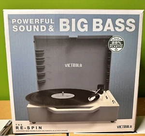 Victrola - Re-Spin Sustainable Bluetooth Suitcase Record Player - Graphite Grey - Picture 1 of 13