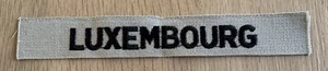 luxembourg Name Patch ( Sew On ) For Desert Uniform - Bild 1 von 2