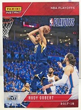 Rudy Gobert 2017-18 Panini Instant NBA Playoffs #123 - SP /110 - UTAH JAZZ