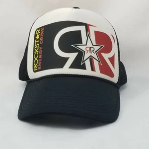 Vintage Rockstar Energy Drink Mesh Trucker Snapback Mütze - Bild 1 von 5