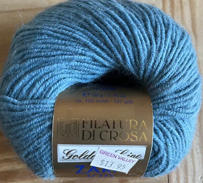 复古 Filatura di Crosa ZARA KID Golden Line 羊毛尼龙马海毛 — 第 1/4 张图片